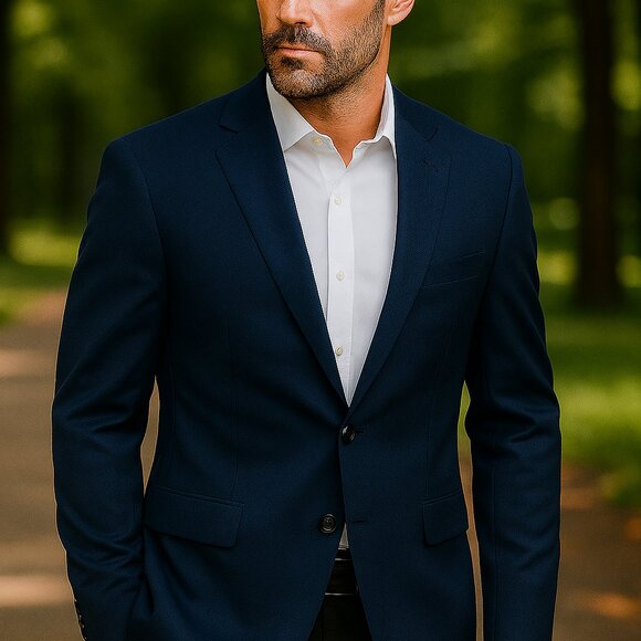 Kenneth Cole Reaction Techni-Cole Flex Coat – Size 38S – Blue - Picture 2 of 10